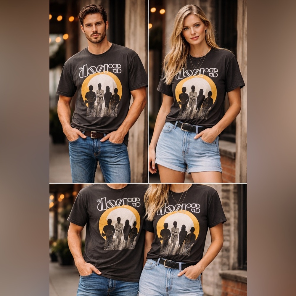 🔥 Vintage The Doors Band T-Shirt – Classic Graphic Tee size M🔥